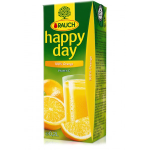 Happy day pomaranč 100% 0,2l
